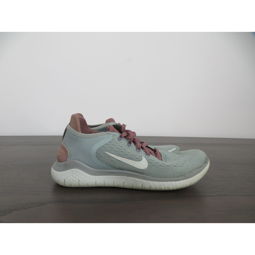 Nike Free RN 2018 Womens 8.5 Blue Pink Mesh Running Sneakers Road Gym Athletic